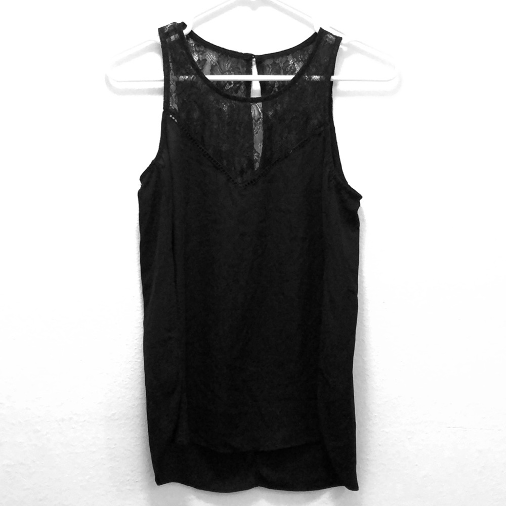 ModCloth black lace and polyester tank